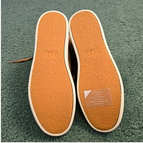 UGG Womens Size 10 Olive Chestnut Leather High Top Sneakers Fur Trimmed 1019716 - Picture 11 of 12